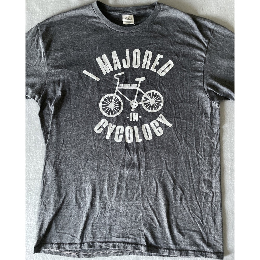Cycology Cycling Bar Harbor ME Shirt Mens Size Large Grey‎